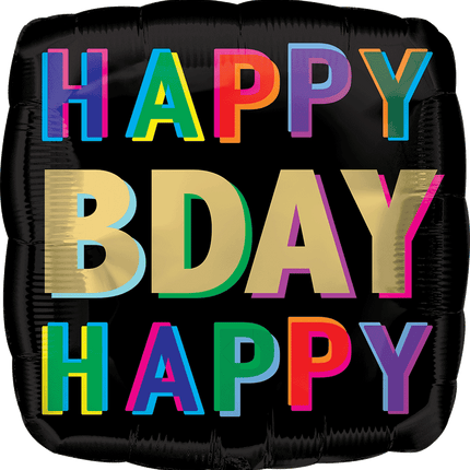 17" Happy Birthday Offset Letters