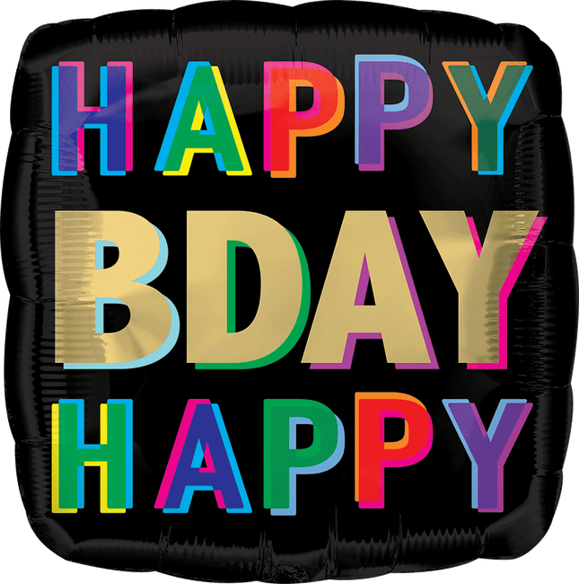 17" Happy Birthday Offset Letters