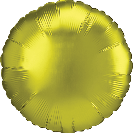 18” Satin Luxe Lemon Circle