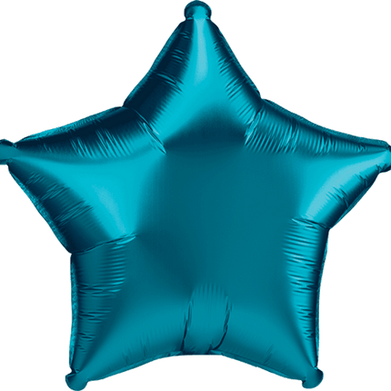 19” Satin Luxe Aqua Star