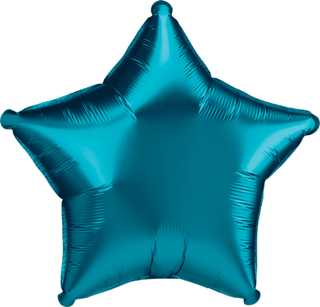 19” Satin Luxe Aqua Star