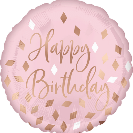 18" Globo Blush Birthday
