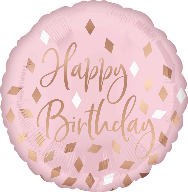 18" Blush Birthday Balloon