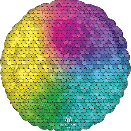 17" Rainbow Jewel Sequins