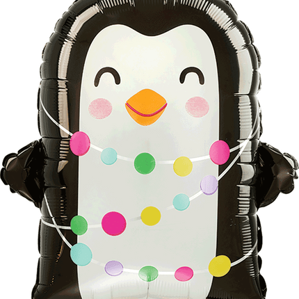 18" Bright Holiday Penguin