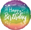 18" Holo Sparkle Birthday Balloon