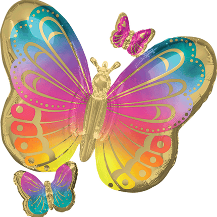 28" Colorful Butterflies