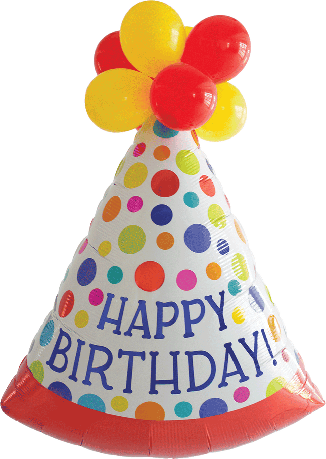 Supershape Tabs-Ltx Met Party Hat Hbd