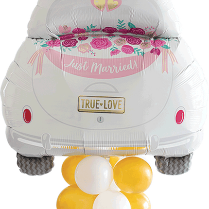 37" Latex Accented Just Married Car Foil