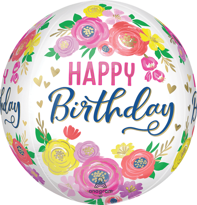 Orbz Artful Floral Birthday Orbz