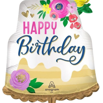 32″ Artful Floral Birthday