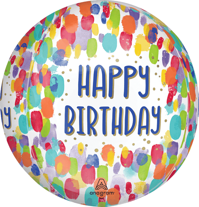 Painterly Dots Birthday Orbz