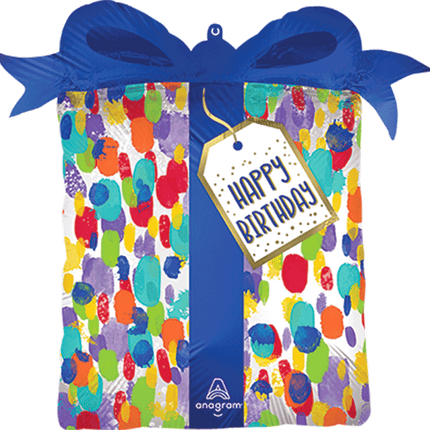 Supershape Satin Painterly Dots Birthday