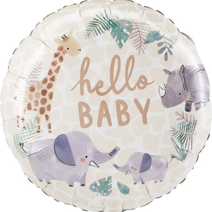 18" Soft Jungle Baby Balloon