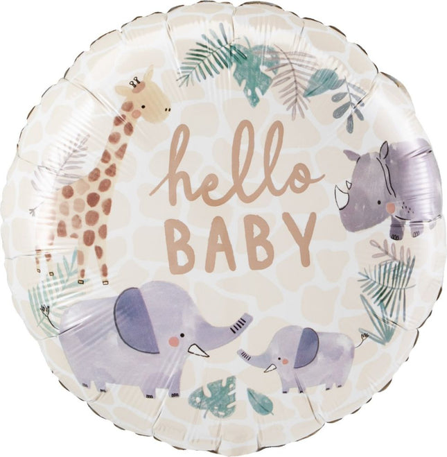18" Soft Jungle Baby Balloon