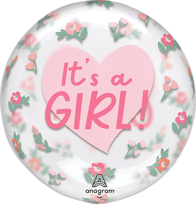Crystal Clear It's a Girl Floral