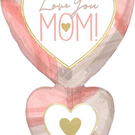 SuperShape Cutout Collage Mom Hearts