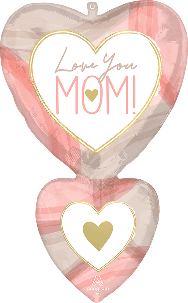 SuperShape Cutout Collage Mom Hearts
