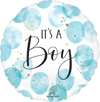 18" Baby Boy Blue Watercolor