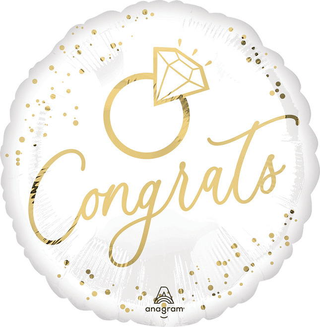 18" White Gold Wedding