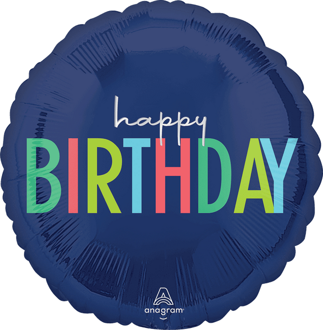 18" Modern Birthday Balloon