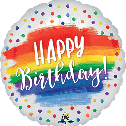 18" Happy Birthday Dots