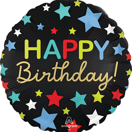18" Happy Birthday Stars