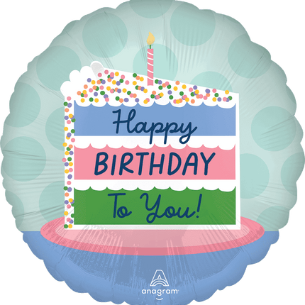 18" Happy Birthday Cake