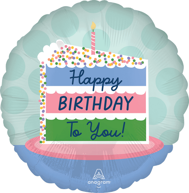 18" Happy Birthday Cake