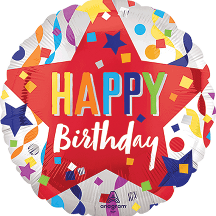 18" Happy Birthday Star