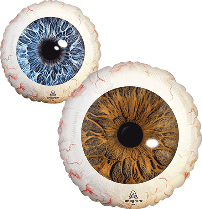 17" Creepy Brown &amp; Blue Eyeballs