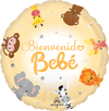 17" Bienvenido Animales Bebé