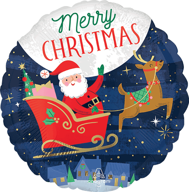 18" Starry Night Merry Christmas