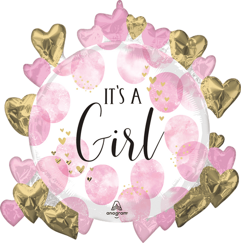 Supershape Baby Girl Pink Watercolor
