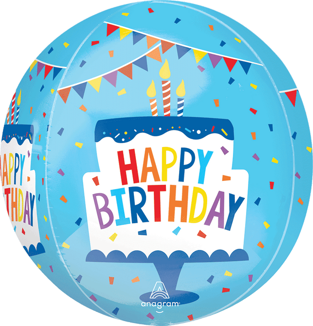 Orbz Happy Birthday Tiered Cake