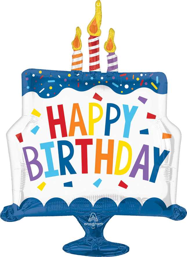 Supershape Happy Birthday Tiered Cake