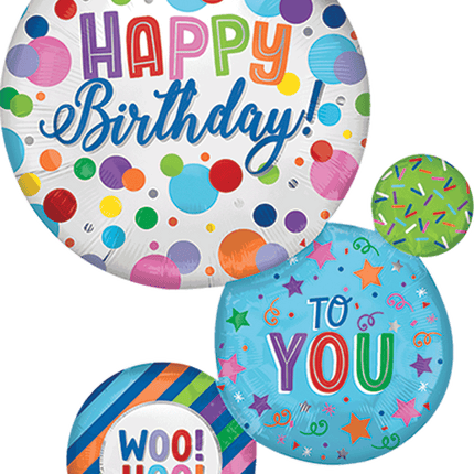 Supershape Happy Birthday Orbs