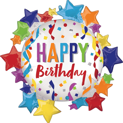 28" Happy Birthday Star