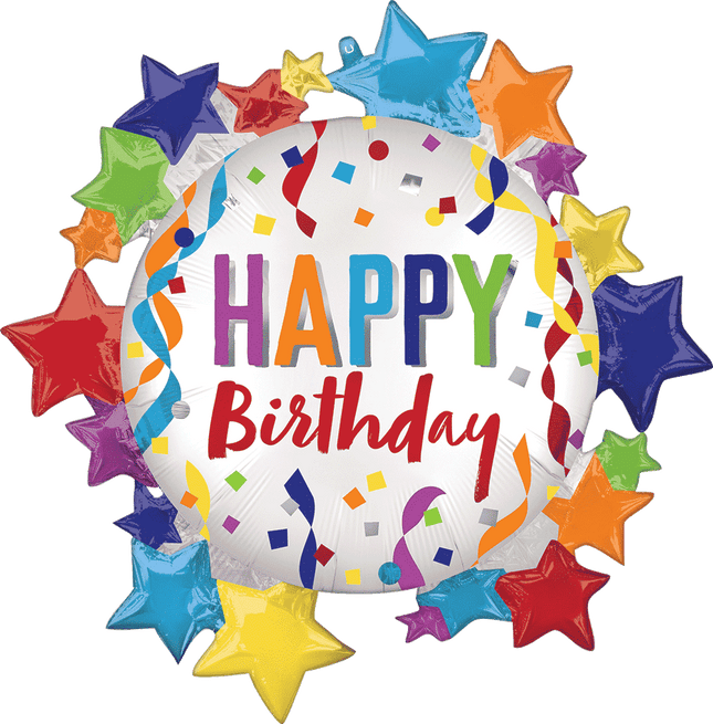 28" Happy Birthday Star