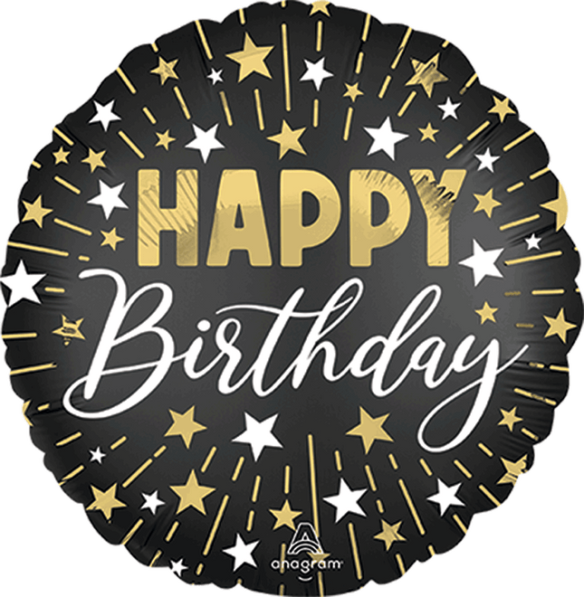 17" Black Silver Gold Hbd