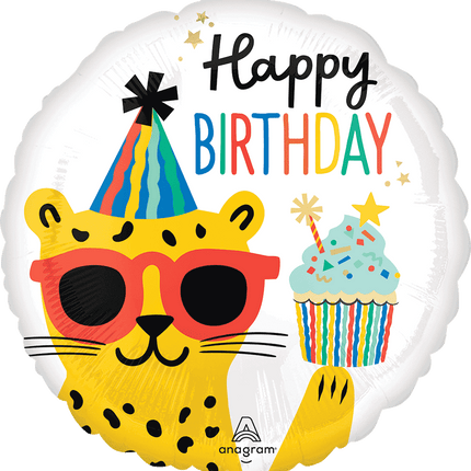 18" Globo Party Animal Happy Birthday