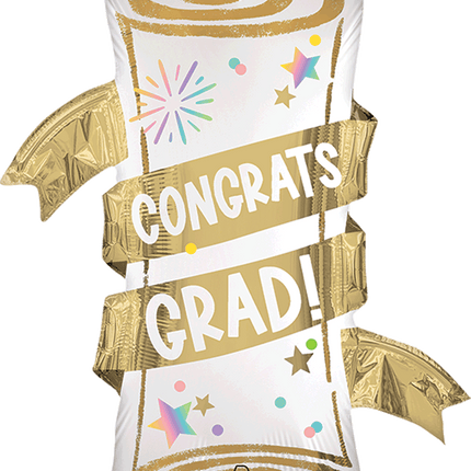 Supershape Satin Pastel Grad Party Diploma