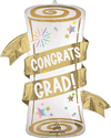 Supershape Satin Pastel Grad Party Diploma