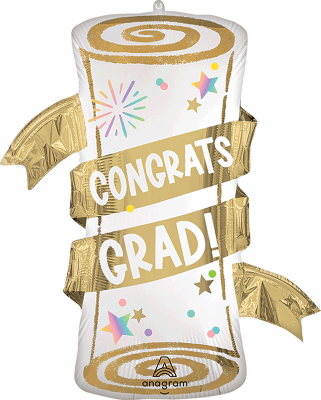 Supershape Satin Pastel Grad Party Diploma