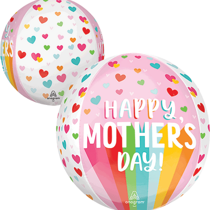 16" HMD Bright Stripes &amp; Hearts