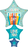 28" Father'S Day Playful Stripes & Stars Supershape