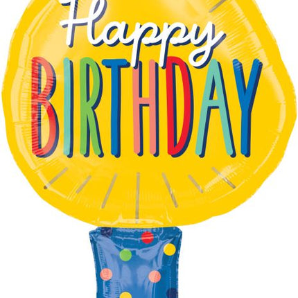 SuperShape Happy Birthday Candles Balloon