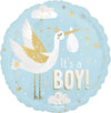 17" Satin Special Delivery Baby Boy Balloon