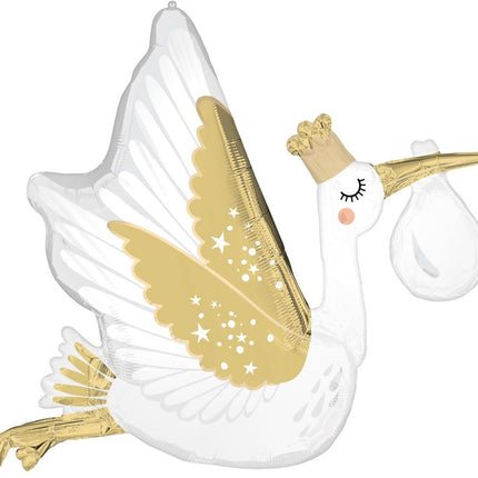 SuperShape Stork Special Delivery Baby Balloon