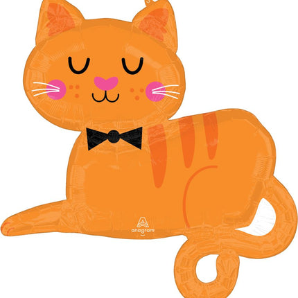 SuperShape Orange Tabby Cat Balloon